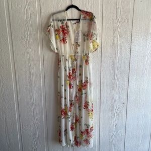 Brand New Zara Floral Maxi Dress (Size Small)